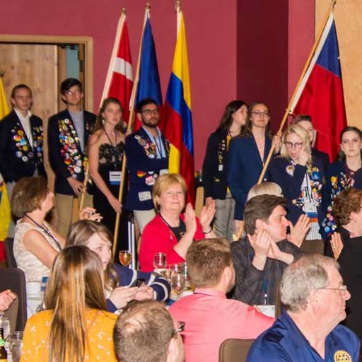 Rotary Youth Exchange Flag Ceremony